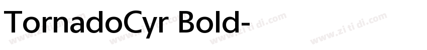 TornadoCyr Bold字体转换